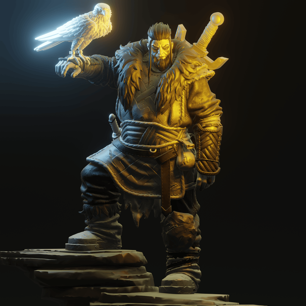 3D Printed Nafarrate - Chaos Vikings Chaos Viking Leader - 28 32 mm D&D