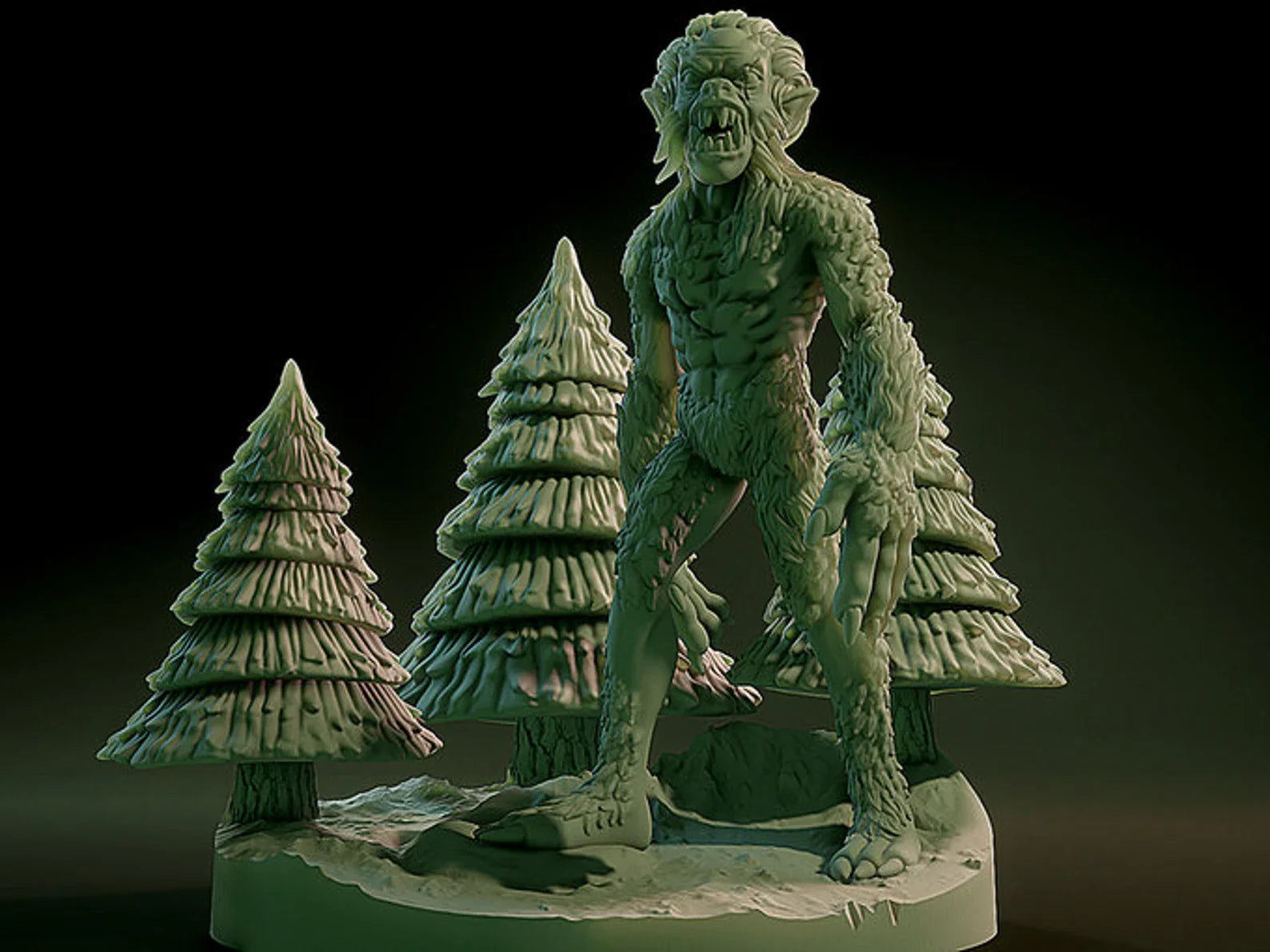 3D Printed Nafarrate Ithaqua Lovecraftian Bestiary 28 32 mm D&D