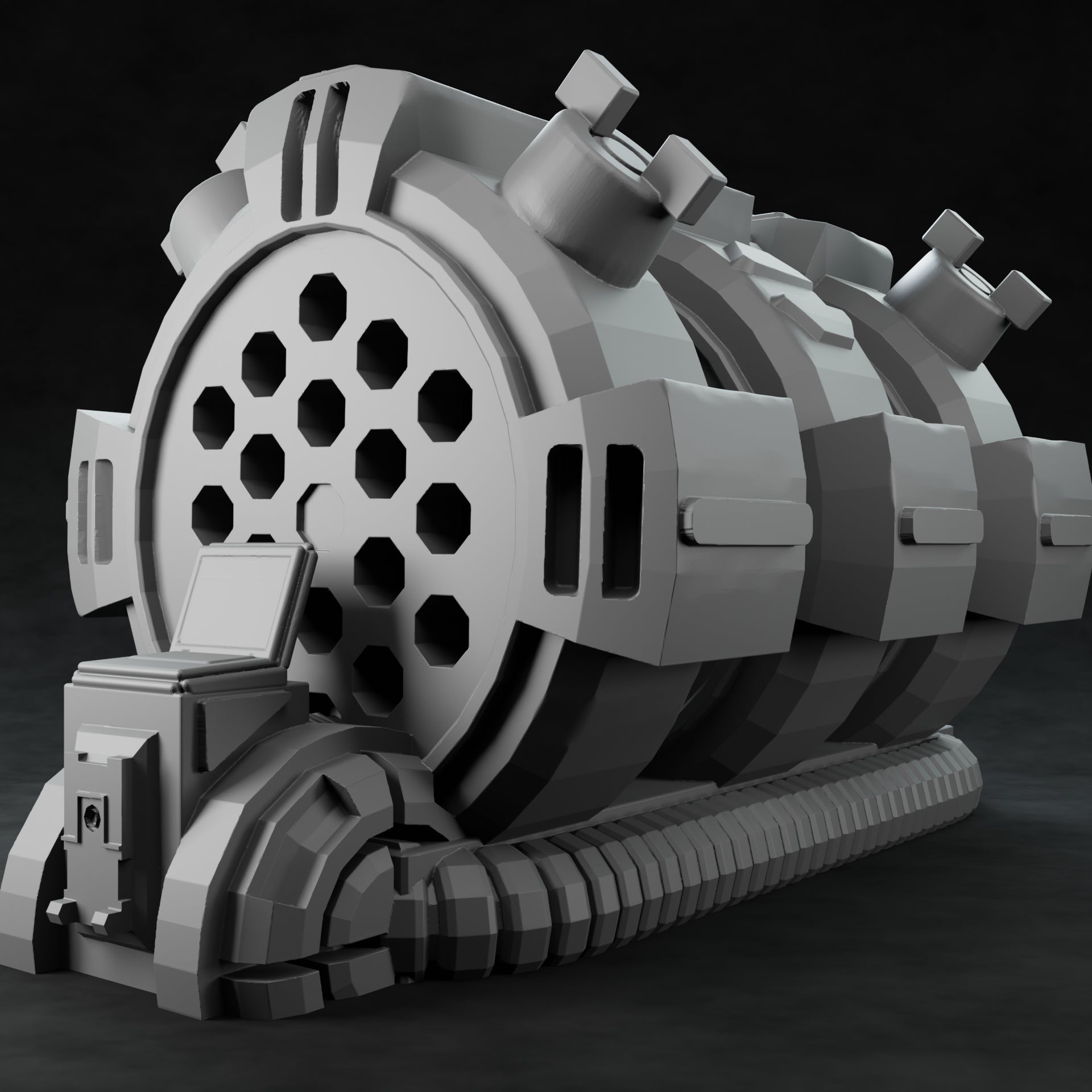 3D Printed Nafarrate Power Generator Space Orcs 28 32 mm D&D