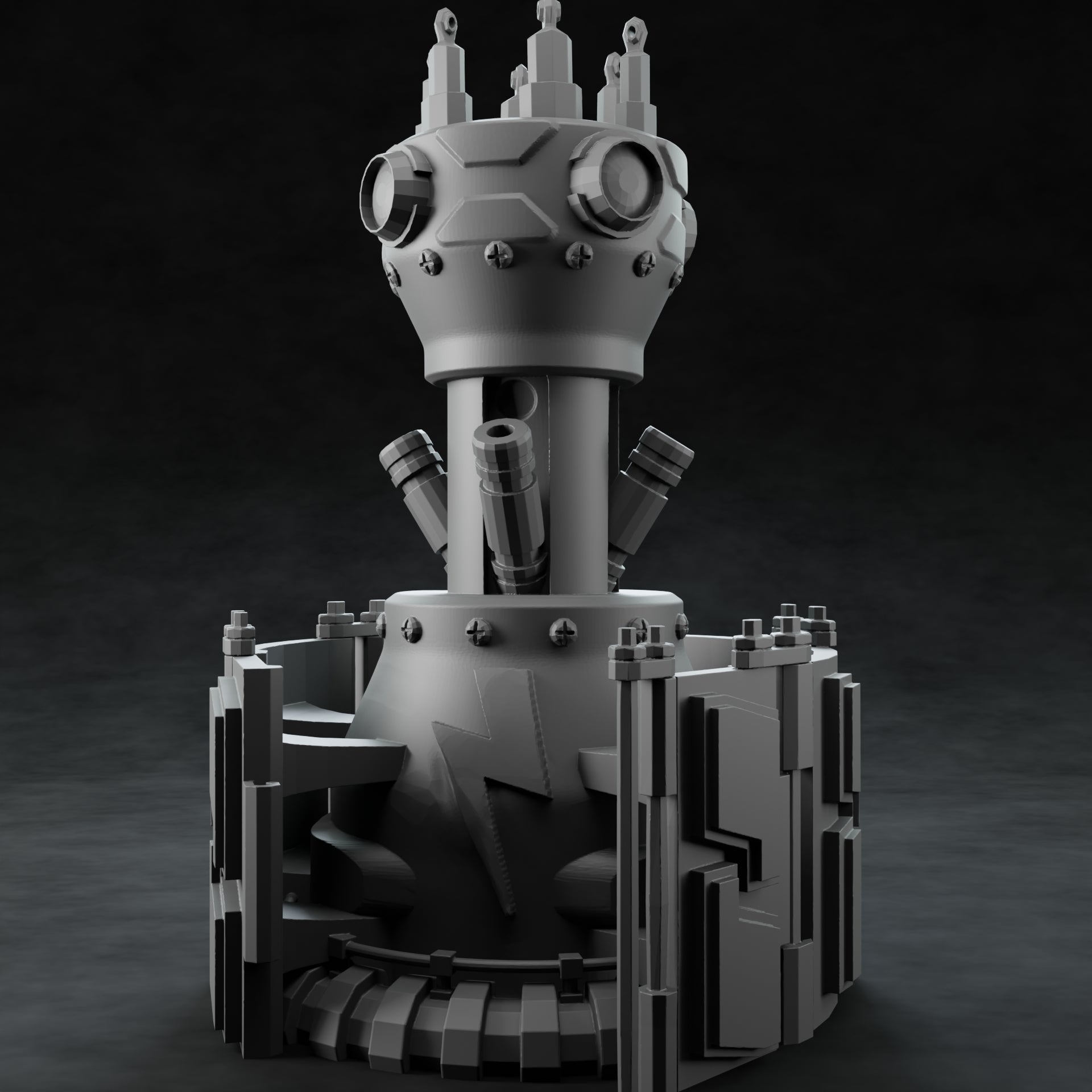 3D Printed Nafarrate Tesla Tower Space Orcs 28 32 mm D&D