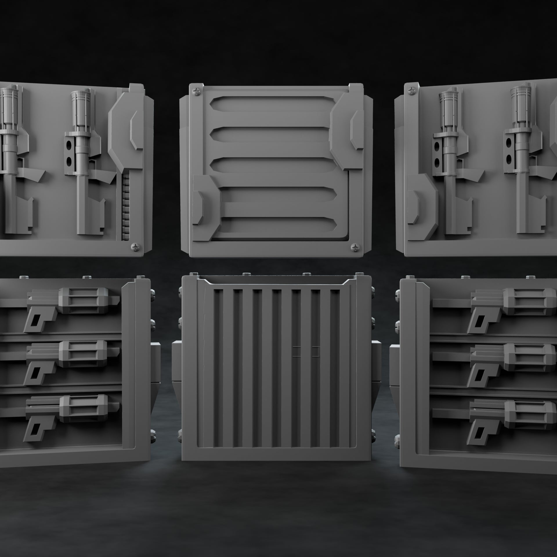 3D Printed Nafarrate Weapon Rack Set 2 Space Orcs 28 32 mm D&D