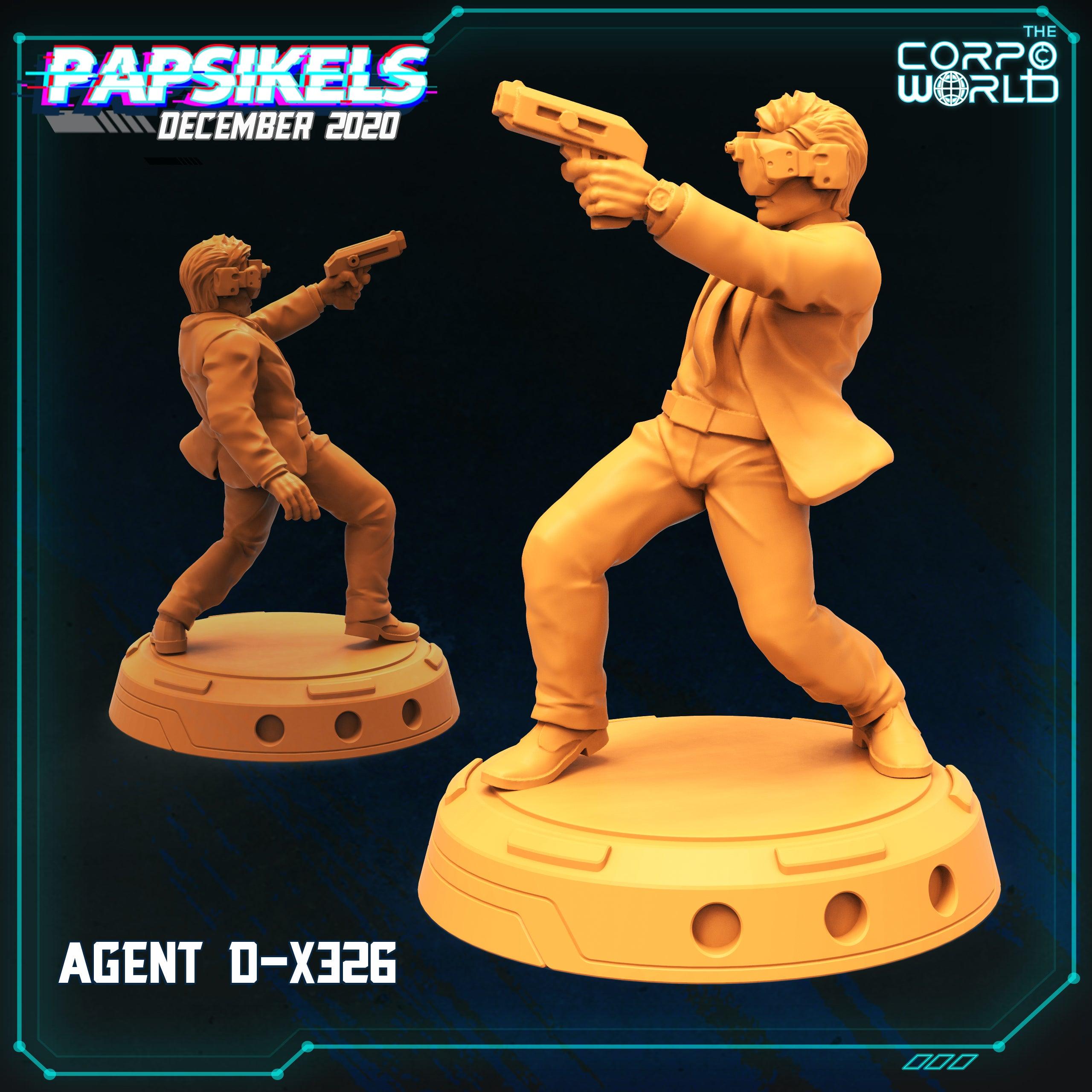 3D Printed Papsikels Agent D X326 28mm 32mm