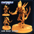 3D Printed Papsikels Alien Deadly Slasher Aliens vs Humans 28mm 32mm