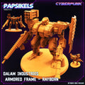 3D Printed Papsikels Armored Frame Dalam Industries Rayborn 28mm 32mm
