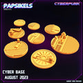 3D Printed Papsikels August 2023 - Cyberpunk Cyberbase August 2023 28mm 32mm