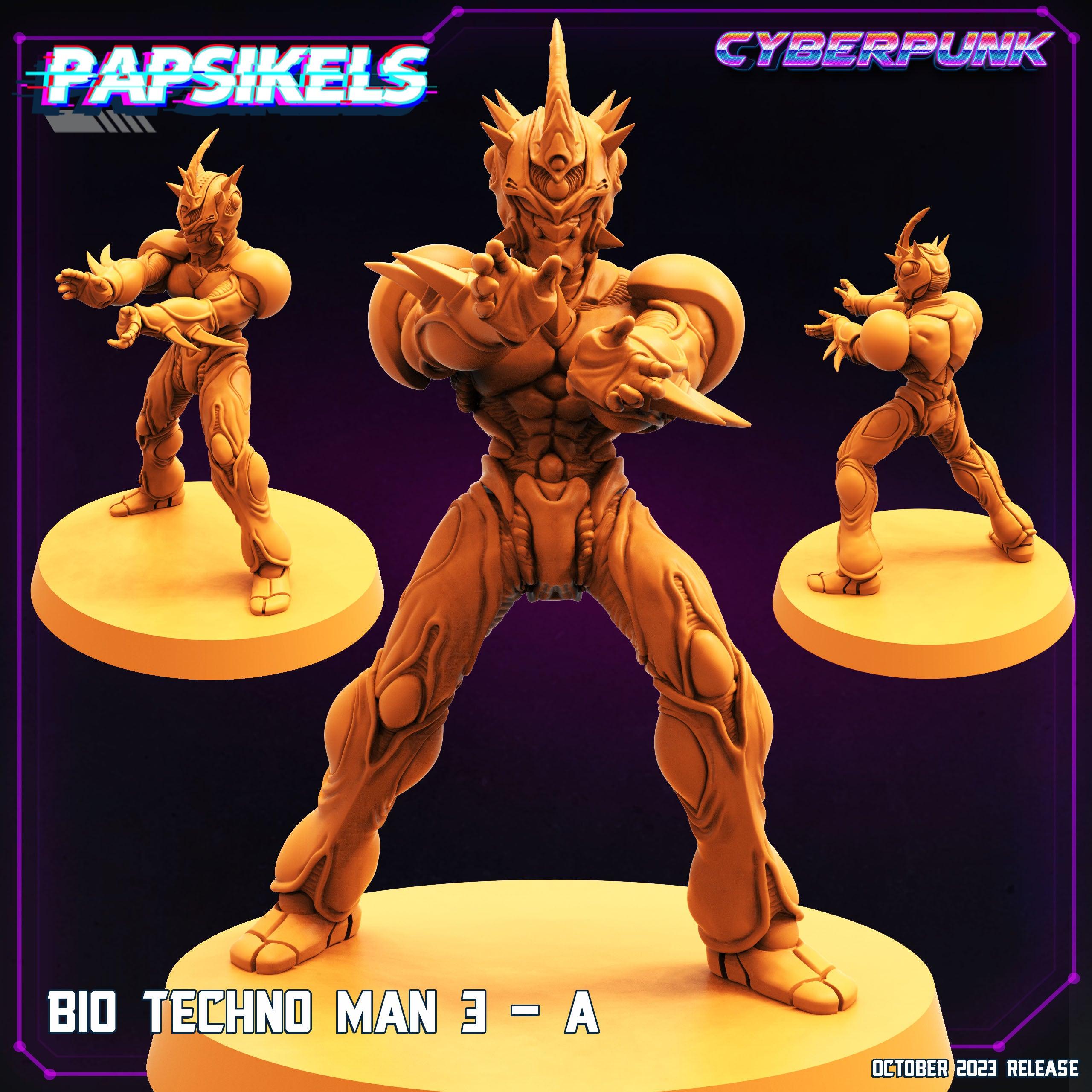 3D Printed Papsikels Bio Techno Man 3A Bio Techno Man Set 28mm 32mm