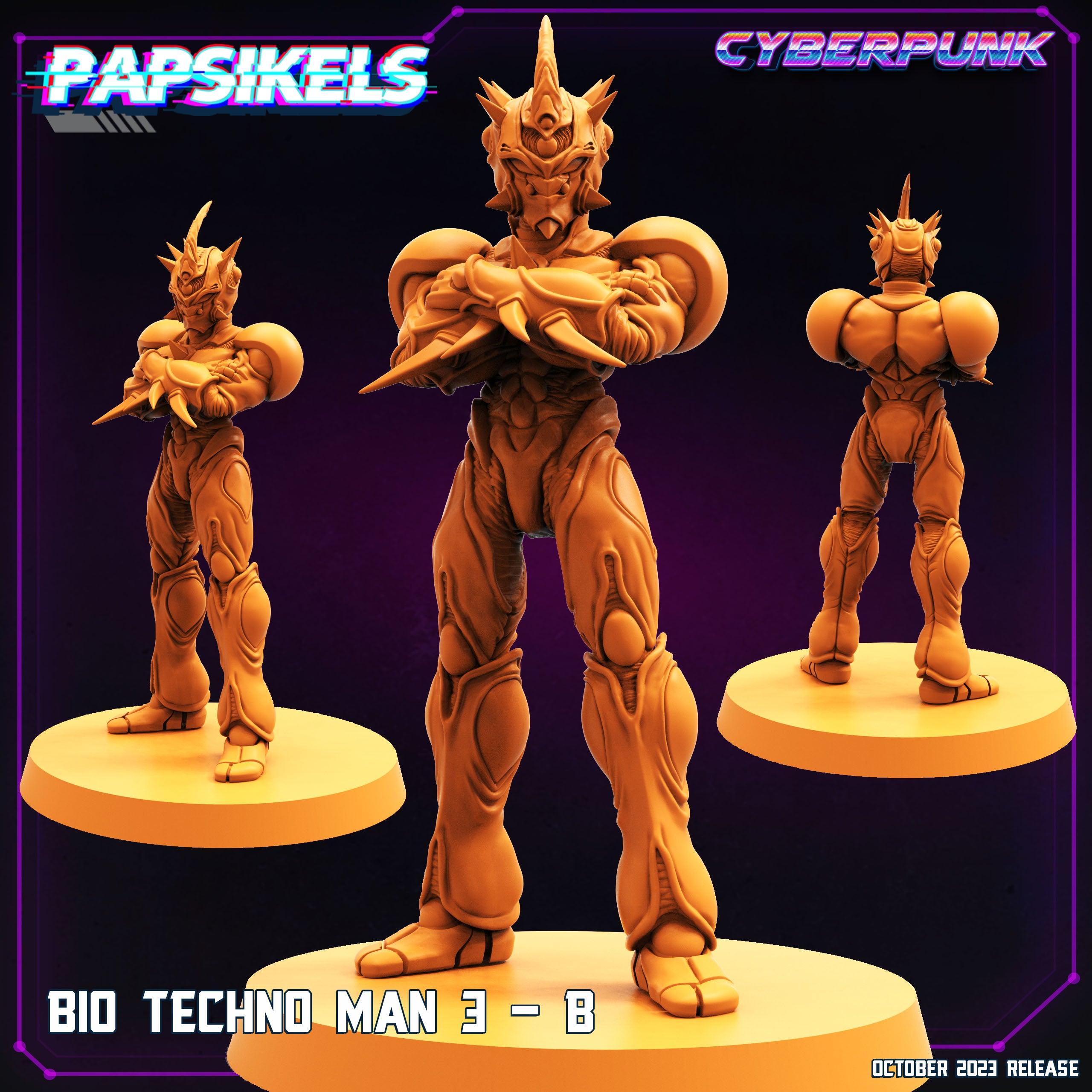 3D Printed Papsikels Bio Techno Man 3B Bio Techno Man Set 28mm 32mm