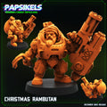 3D Printed Papsikels Christmas Rambutan 28mm 32mm
