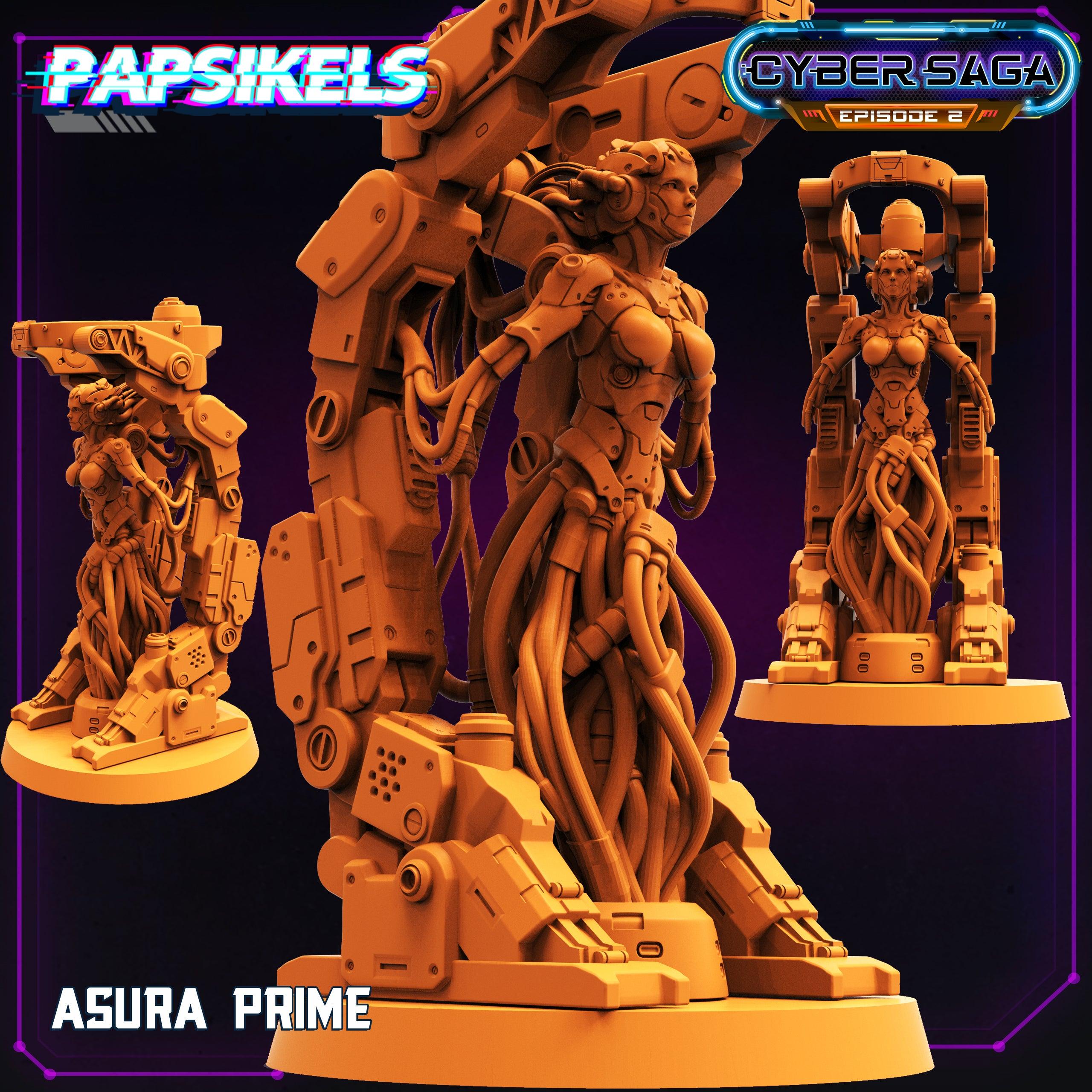 3D Printed Papsikels - Cyber Saga Episode 2 Asura Prime - 28mm 32mm