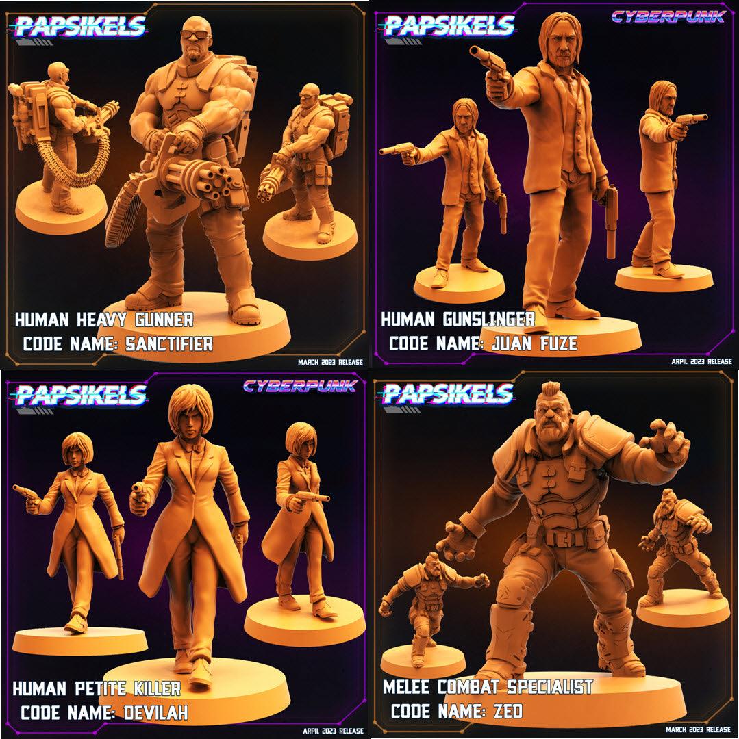 3D Printed Papsikels - Cyber Saga Episode 2 Guncraze Set - 28mm 32mm
