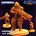 3D Printed Papsikels - Cyber Saga Episode 2 Jamerson Hagner Elite Mercenary - 28mm 32mm