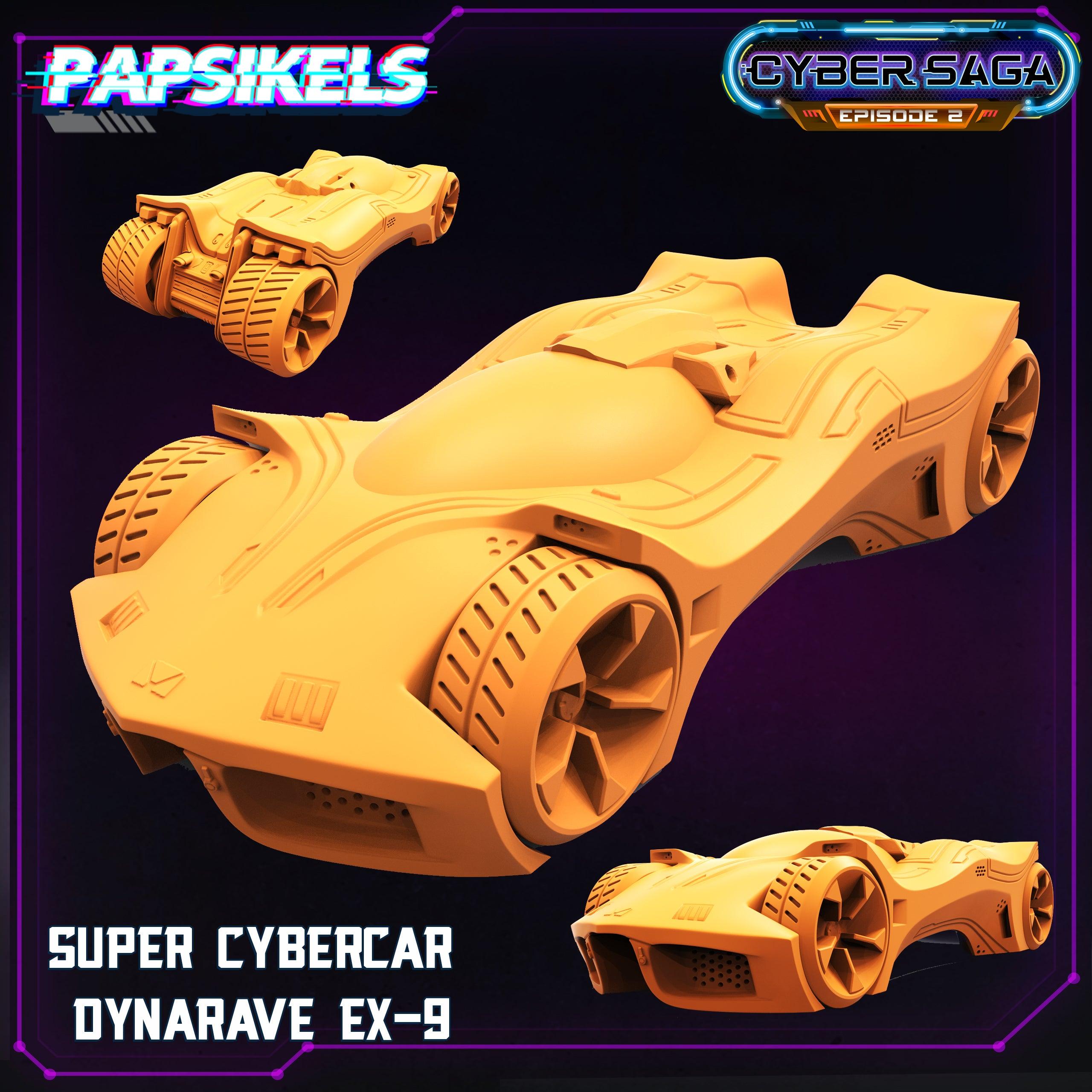 3D Printed Papsikels - Cyber Saga Episode 2 Super Cybercar Dynarave Ex-9 - 28mm 32mm