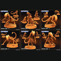 3D Printed Papsikels Cyberpunk Sci-Fi Cheetah Alien Set - 28mm 32mm