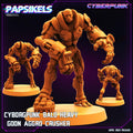 3D Printed Papsikels Cyberpunk Sci-Fi - Cyborgpunk Bald Heavy Goon Aggro Crusher - 28mm 32mm