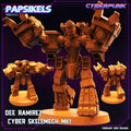 3D Printed Papsikels Cyberpunk Sci-Fi - Dee Ramirez Cyber Skelemech - 28mm 32mm