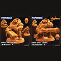 3D Printed Papsikels Cyberpunk Sci-Fi Dwarf Space Colonial Set - 28mm 32mm