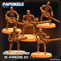 3D Printed Papsikels Cyberpunk Sci-Fi - Exterminator E 800 De-atomizers Set 1 - 28mm 32mm