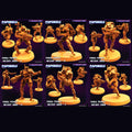 3D Printed Papsikels Cyberpunk Sci-Fi Fkmsa Private Military Droid Set - 28mm 32mm