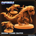 3D Printed Papsikels Cyberpunk Sci-Fi Gigerian Tyranno Snapper - 28mm 32mm