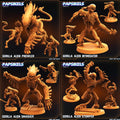 3D Printed Papsikels Cyberpunk Sci-Fi Gorilla Alien Set - 28mm 32mm