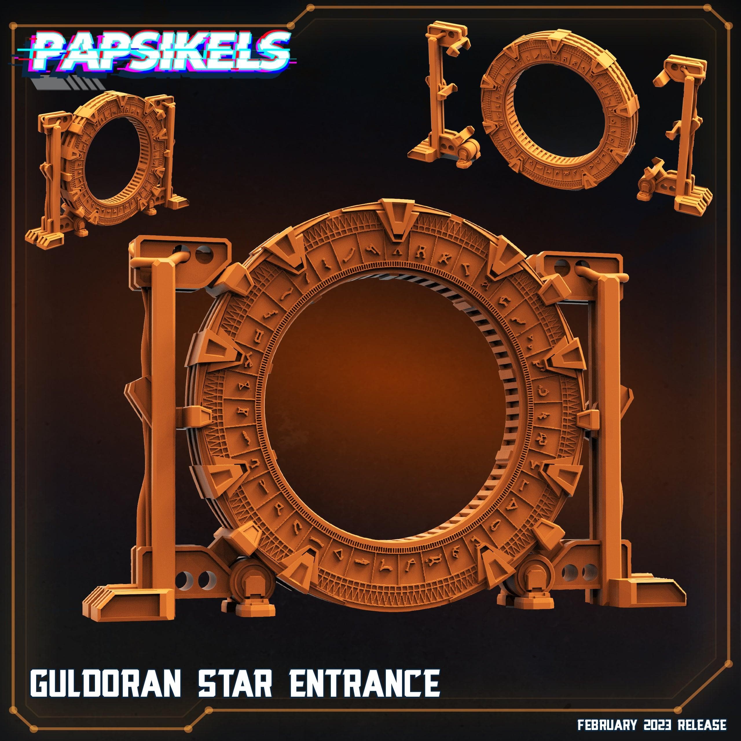 3D Printed Papsikels Cyberpunk  Sci-Fi - Guldoran Star Entrance - 28mm 32mm