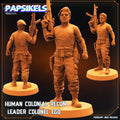 3D Printed Papsikels Cyberpunk  Sci-Fi - Human Colonial Recon Leader Colonel Ego - 28mm 32mm