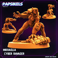 3D Printed Papsikels Cyberpunk Sci-Fi - Mikhaella Cyber Ravageri- 28mm 32mm