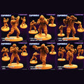 3D Printed Papsikels Cyberpunk Sci-Fi Mma Boxer Fighter Set - 28mm 32mm