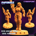 3D Printed Papsikels Cyberpunk Sci-Fi Pcpd Special Agent Liexel Kurosawa - 28mm 32mm