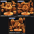 3D Printed Papsikels Cyberpunk Sci-Fi Rambutan Space Assaulters Set 2 - 28mm 32mm