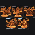 3D Printed Papsikels Cyberpunk Sci-Fi Rambutan Space Breakers Set - 28mm 32mm