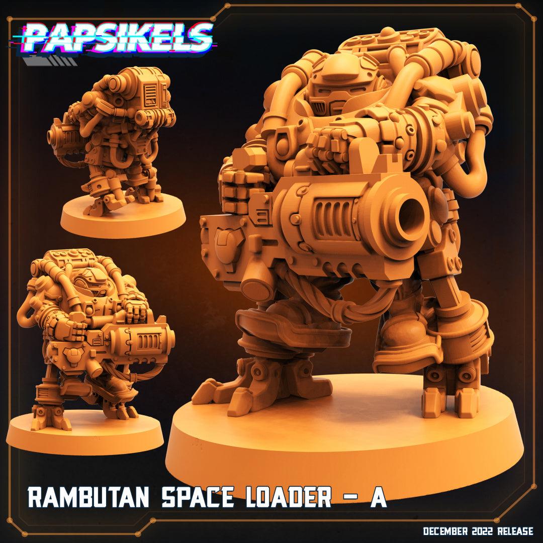 3D Printed Papsikels Cyberpunk Sci-Fi Rambutan Space Loader A 28mm 32mm