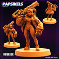 3D Printed Papsikels Cyberpunk Sci-Fi Rebekie - 28mm 32mm