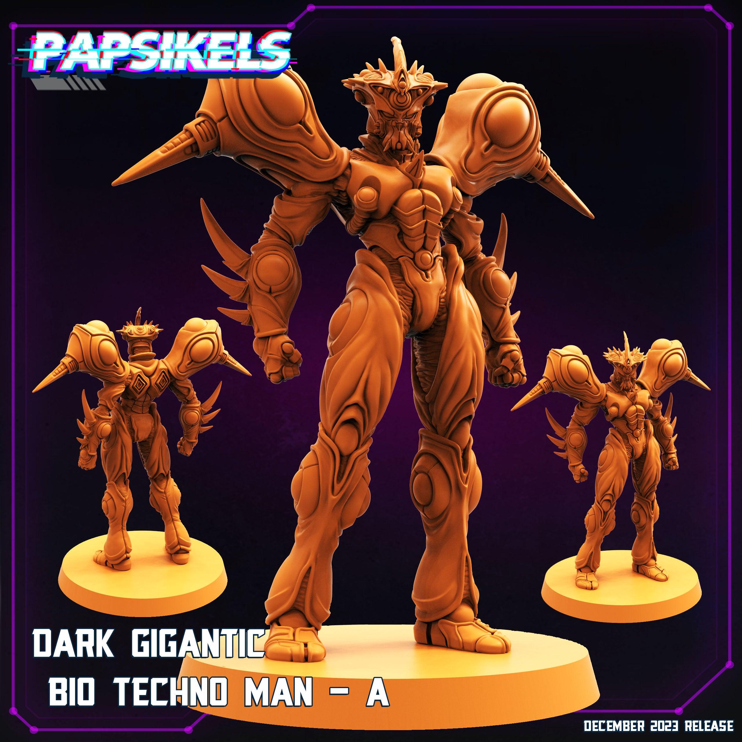 3D Printed Papsikels Dark Gigantic Bio Techno Man A 28mm 32mm