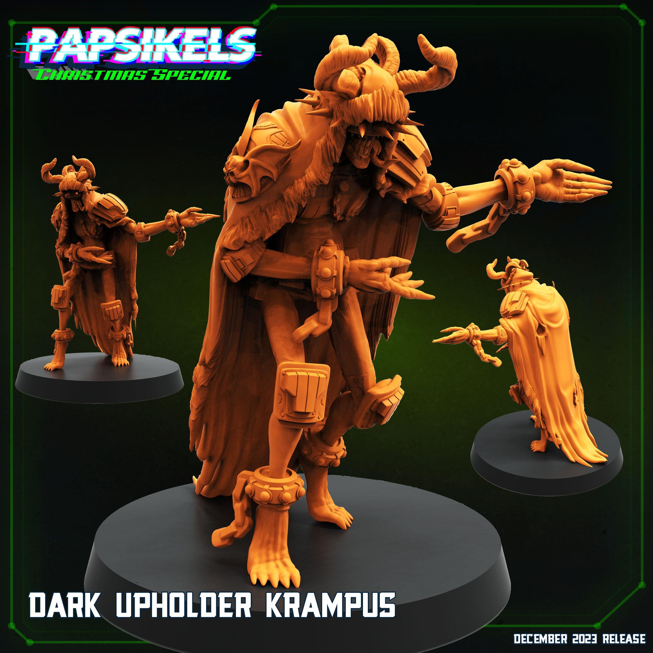 3D Printed Papsikels Dark Upholder Krampus 28mm 32mm