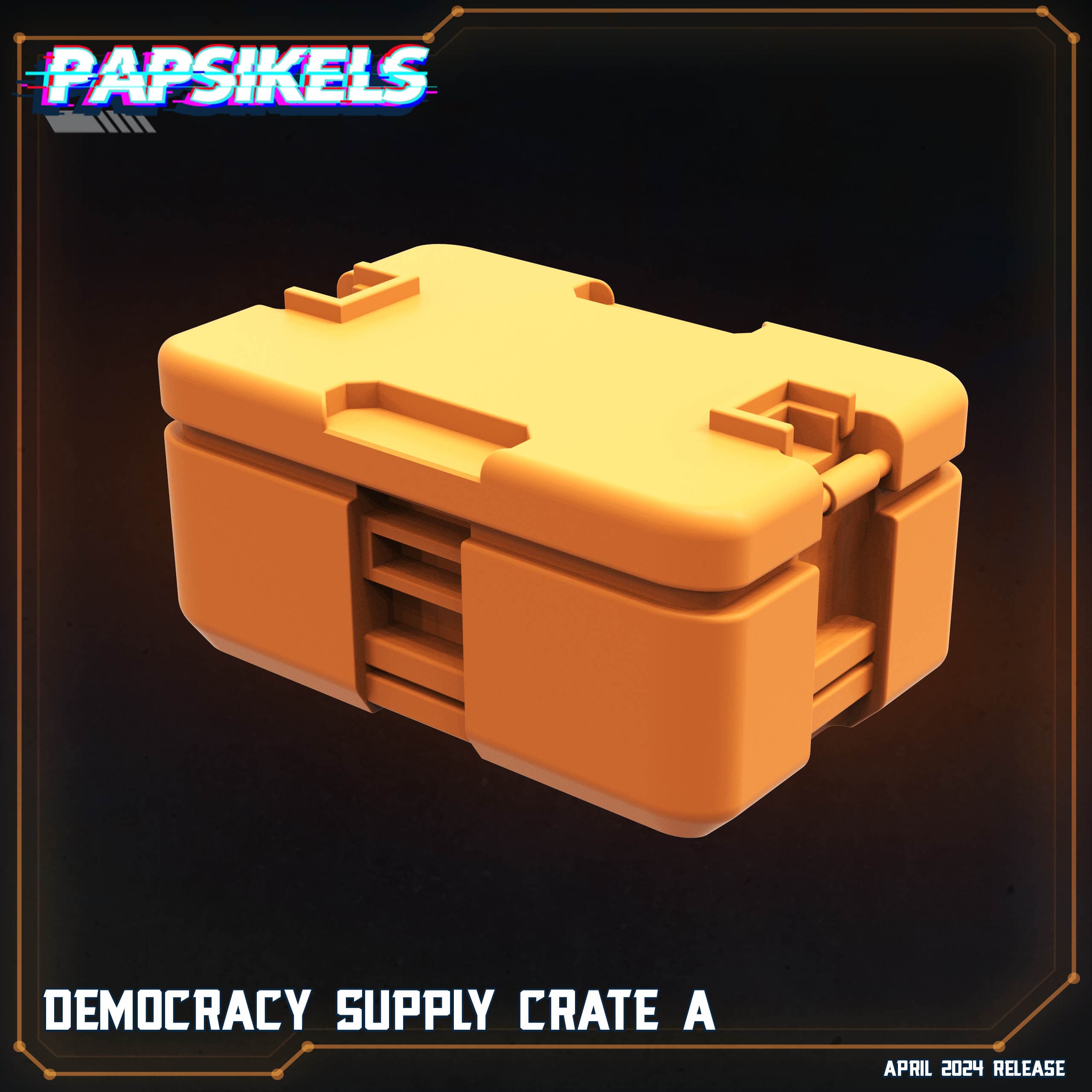 3D Printed Papsikels Democracy Troopers SciFi Set Democracy Supply Crate A 28mm 32mm