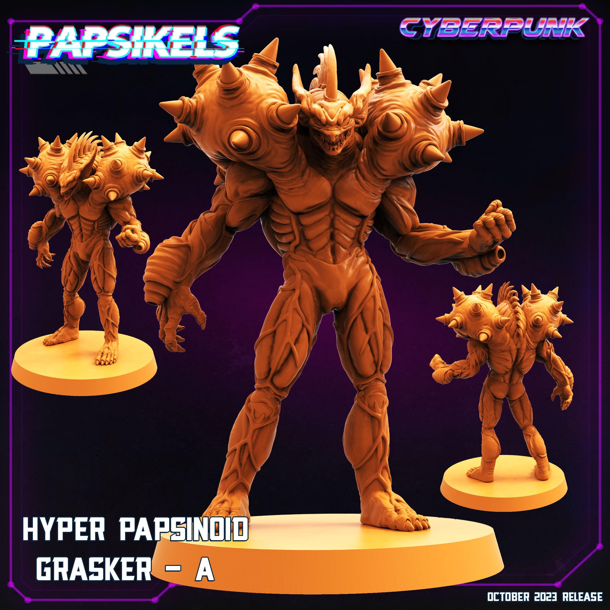 3D Printed Papsikels Grasker A Hyper Papsinoid Grasker Set 28mm 32mm