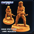 3D Printed Papsikels Human Space Crew Lannie Misalouche Aliens vs Humans 28mm 32mm