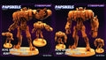 3D Printed Papsikels June 2023 Cyberpunk Pcpd Special Force Heavy Combat Droid Set 28mm 32mm