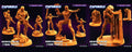3D Printed Papsikels May 2023 Cyberpunk Mohinyar Organic Cyborg Trooper Set 28mm 32mm