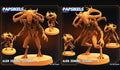 3D Printed Papsikels May 2023 Scifi - Star Entrance - Into The Multi World Set Alien Demonic Servant Set 28mm 32mm