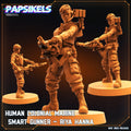 3D Printed Papsikels May 2023 Scifi - Star Entrance - Into The Multi World Set Human Colonial Marine Smart Gunner Riya Hanna 28mm 32mm