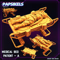 3D Printed Papsikels Medical Bed Patient A January 2024 Cyberpunk 28mm 32mm