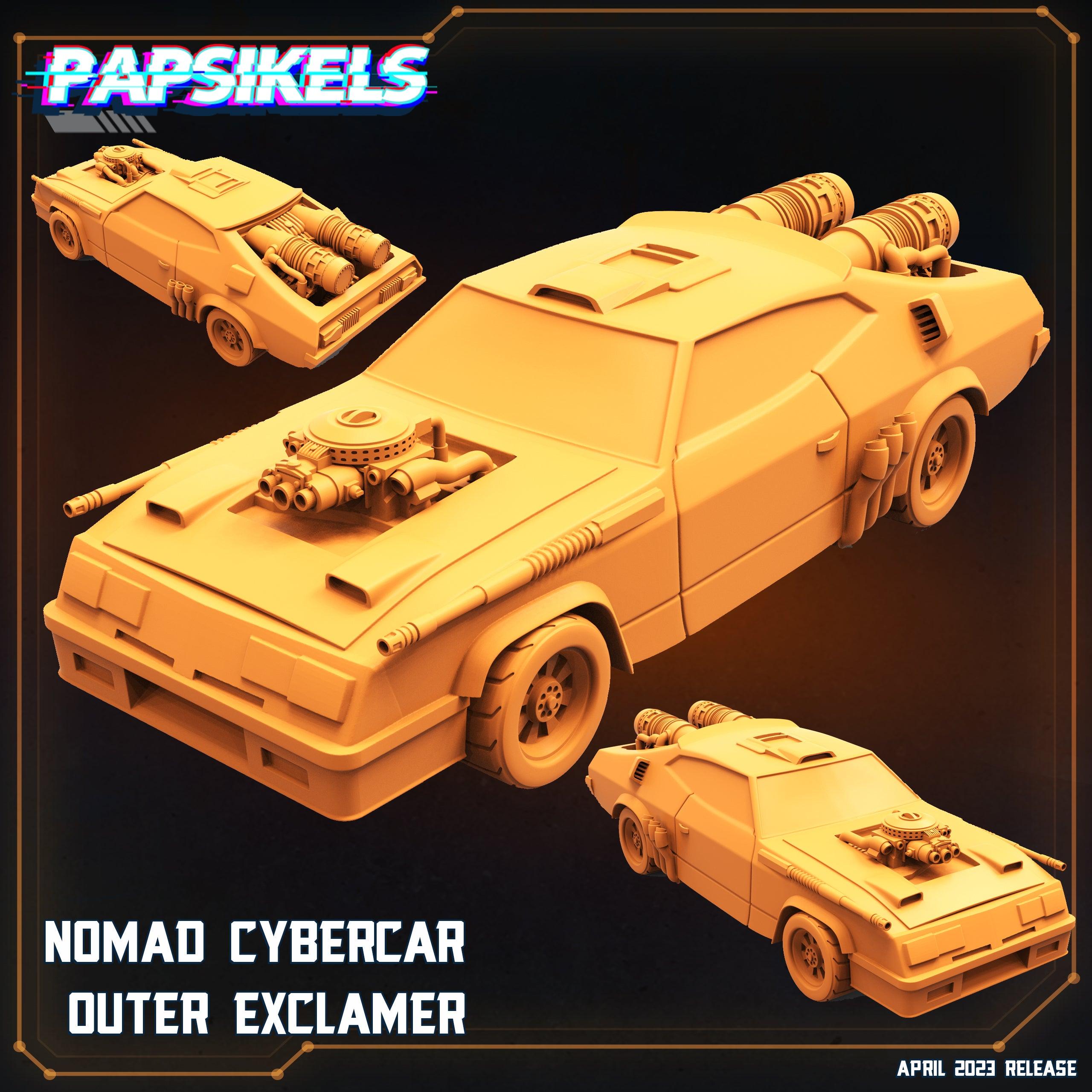 3D Printed Papsikels - Nomad Cybercar Outer Exclaimer - 28mm 32mm