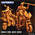 3D Printed Papsikels - Nomad Devil Biker Dudes - 28mm 32mm