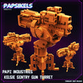 3D Printed Papsikels Papz Industries Kelsie Sentry Gun Turret 28mm 32mm