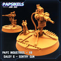 3D Printed Papsikels Papz Industries Xb Daloy 6 - 7 Sentry Guns Aliens vs Humans Part 2 28mm 32mm