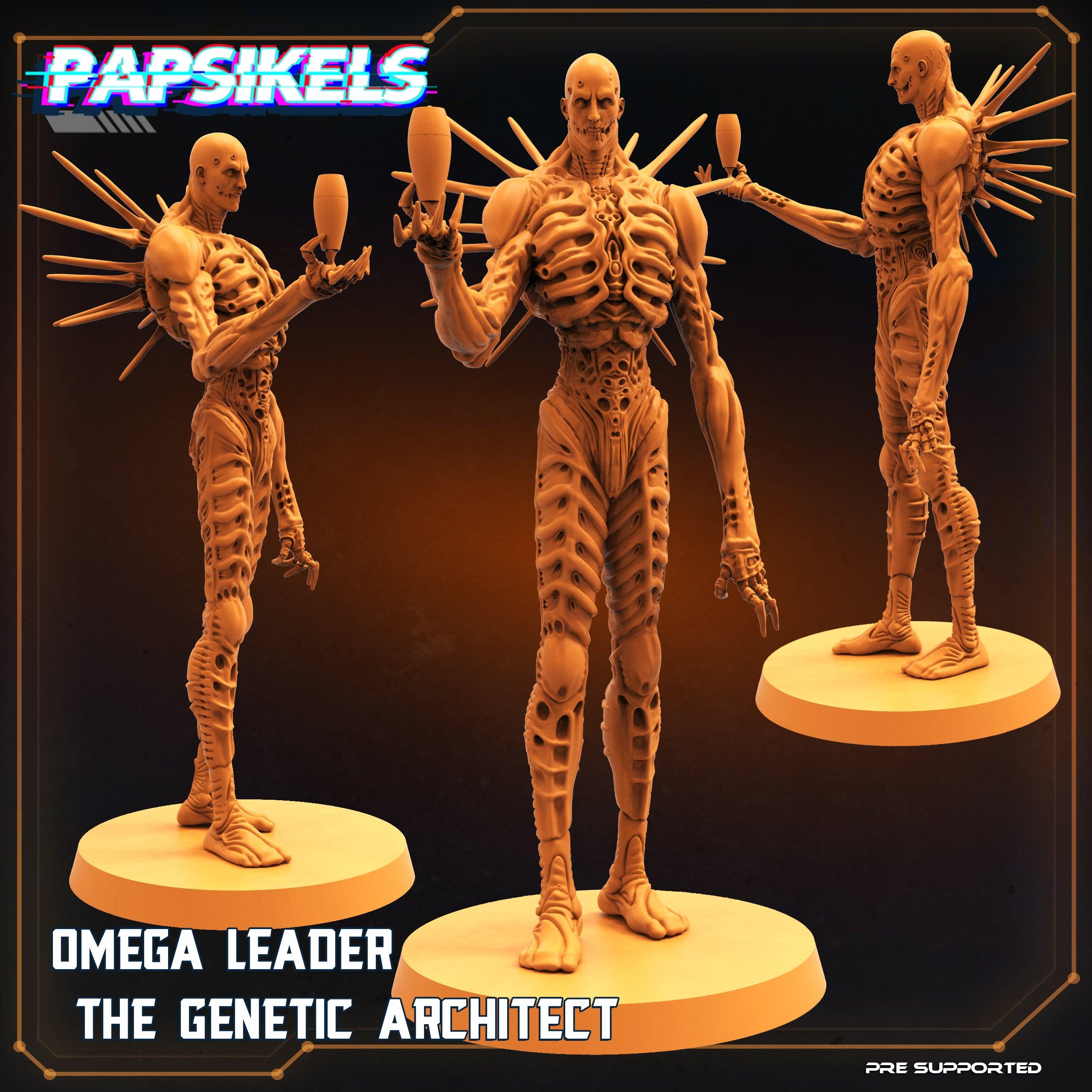 3D Printed Papsikels Sci-Fi Omega Leader The Genetic Architect - 28mm 32mm