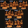 3D Printed Papsikels Sci-Fi Space Crew Abomination Set - 28mm 32mm