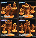 3D Printed Papsikels September 2023 - Aliens Vs Humans 6 Human Colonial Mariner 28mm 32mm